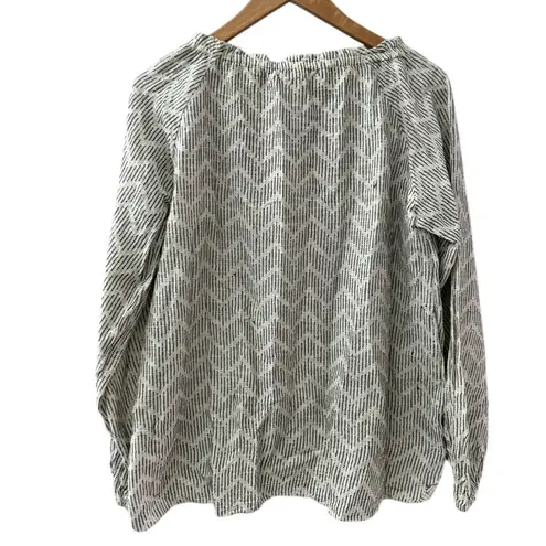 Lemlem Imani Long sleeve Grandfather Shirt Size Large