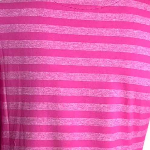 FootJoy Womens XS Rose Pink Tonal Melange Stripe Pullover Hoodie Jersey Golf