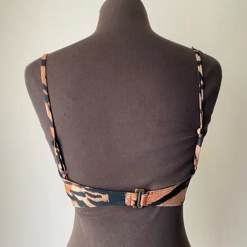 Beach Riot sz S tiger print brown black bralette