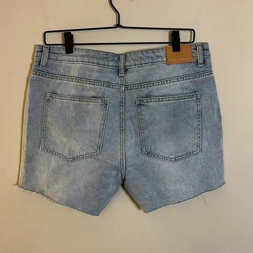 Avec Les Filles Alec Les Filles Deconstructed Denim Shorts Size 29