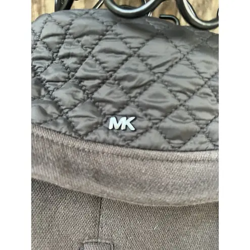 Michael Kors  Jacket Small Gray Coat Quilted Full Zip Logo