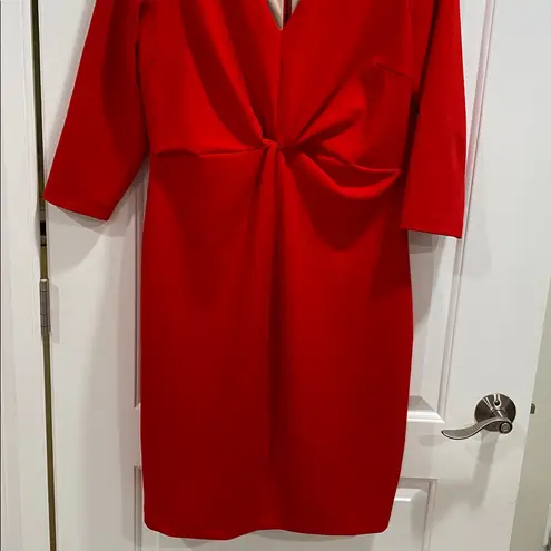 NYDJ Red dress, shapewear built in. Size 12 .