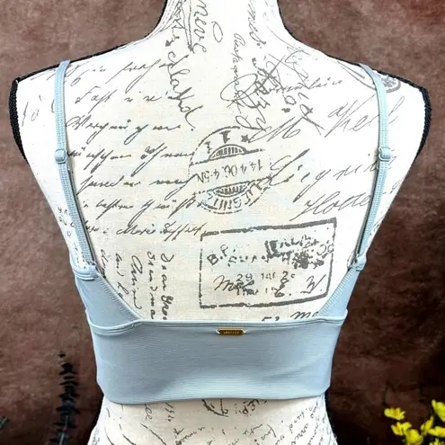 l*space L* Soren Crop Ruched Cinched Tank Ribbed Top Sage size M