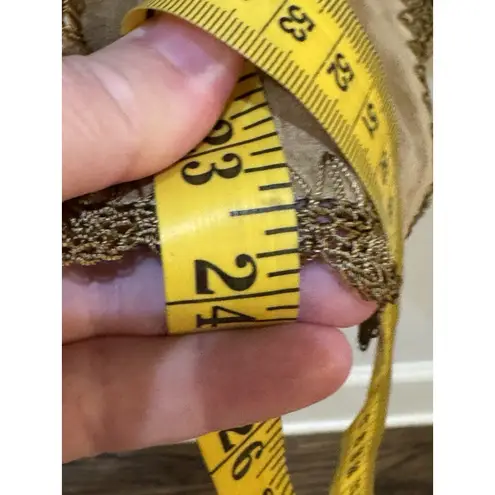 Coldwater Creek Coldwater Creek leather crochet vest womens western cowgirl rodeo Size Large