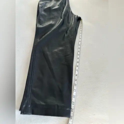 Calvin Klein Jeans Calvin Klein Sz: L Black Faux Leather Pants. Pull On. Flat Front. Patch pockets