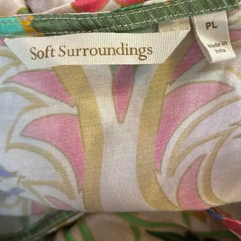 Soft Surroundings Size PL LP Large Petite Neriah Blouse Top Boho Floral - Image 4