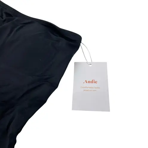 ANDIE Swim The Nantucket One Shoulder One Piece Swimsuit Black Small Tall NWT