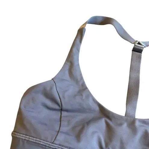 Lululemon  Sports Bra Racerback Purple Comfy Workout Athletic Athleisure Size 6