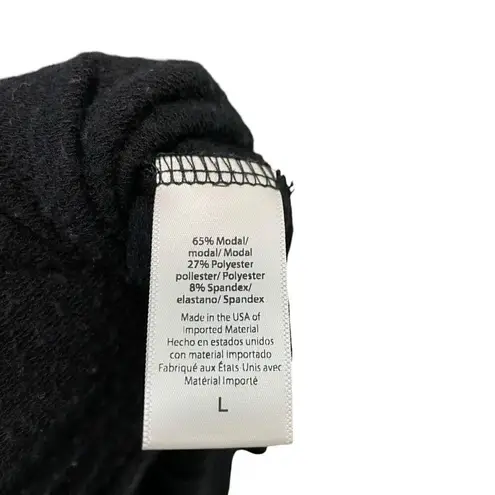 Beyond Yoga Jersey Knit Hooded Jogger Jumpsuit Playsuit Pockets Black size Large