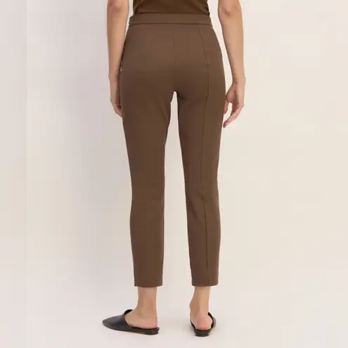 Everlane NEW!  The Bi-Stretch Work Pant Cocoa Brown Side Zipper Size 4