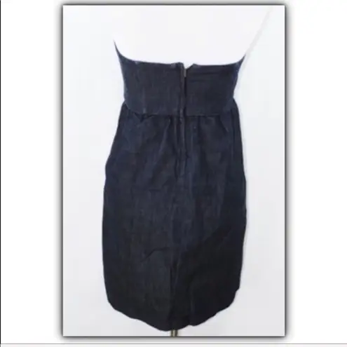 Gap  Strapless Stretch Cotton Denim mini Dress Size 0