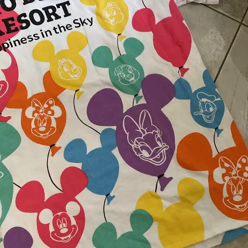 Tokyo Disney Resort 2021 Balloon Happiness in The Sky TShirt Adult XXXL Rainbow Pink Size undefined