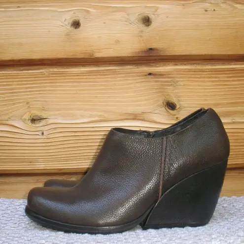 Kork-Ease Womens Size 7 Brown Holmes Wedge Bootie Shoe