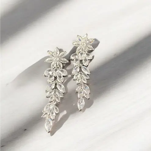 None Cubic Zirconia Fancy Necklace & Earring Set Wedding Prom NIB