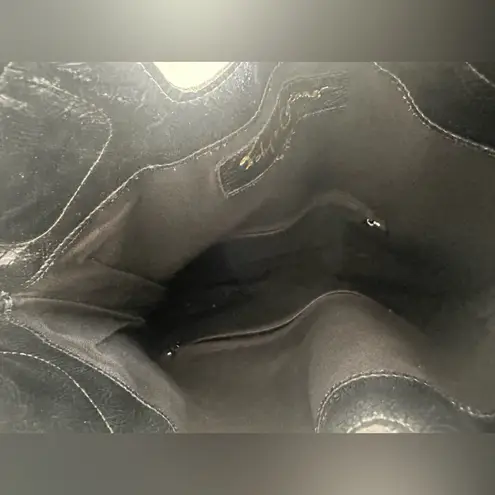 Foley + Corinna's downtown tote crossbody in black with silver hardware