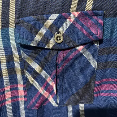 Rails Free People Short Sleeve Button Down Flannel Shirt