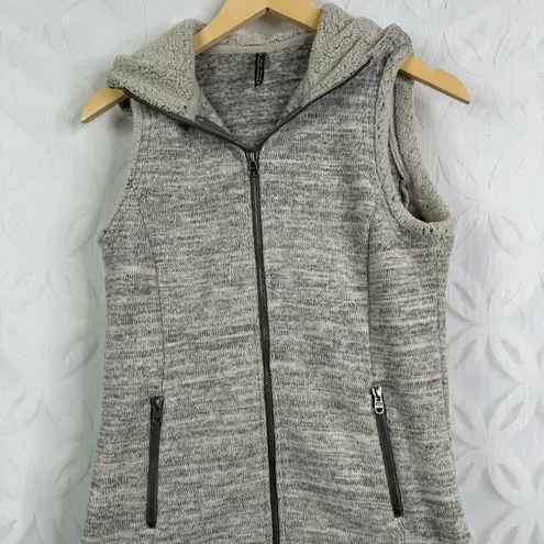 Kuhl Alaska Womens Hooded Zip Up Vest Cozy Soft Heathered Grey Size S