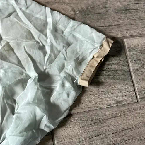 Philosophy di Alberta Ferretti Cream Flutter Sleeve Blouse Tan Size 10