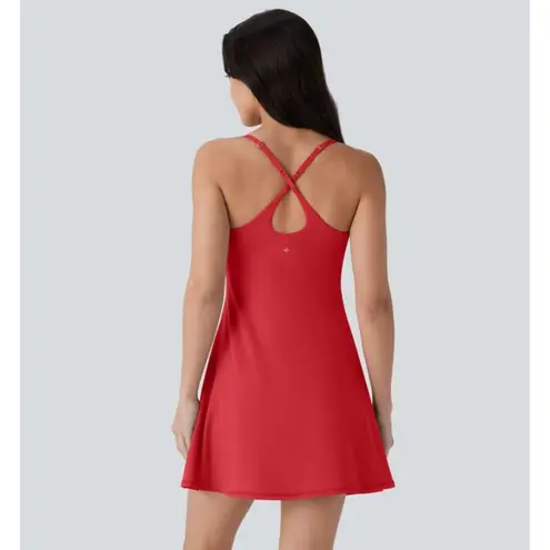 Halara NWT softlyzero molded cups active dress easy peasy style size S. Holiday!