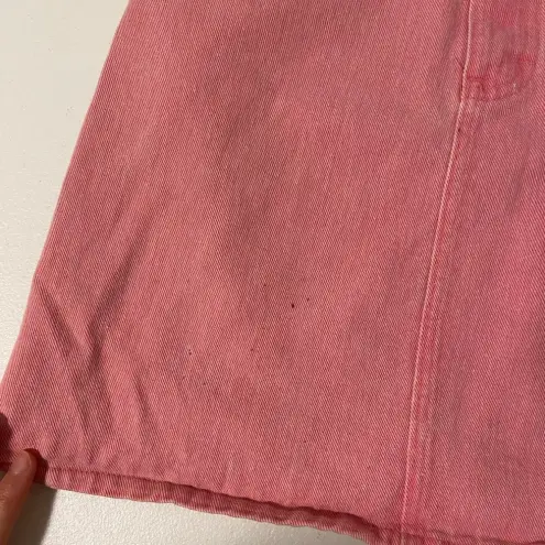 Vintage Street Worn women’s embroidered pink denim miniskirt — fits size 0