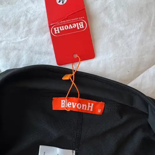 BLEVONH Womens Summer Tennis Skirts with Shorts Under Black Size M