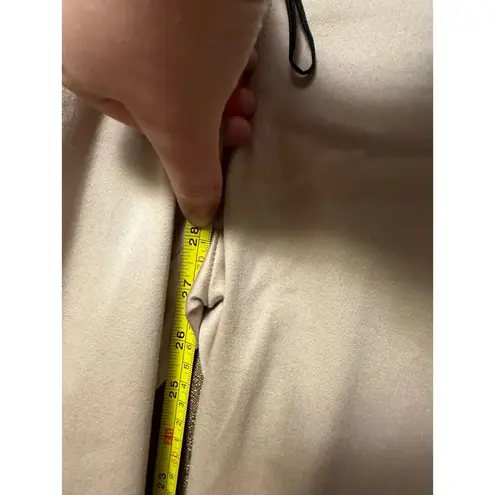 NWT Miracle Body Woman’s Sateen Pants Cropped Pull On Tweeds Khaki Size 10 Tan