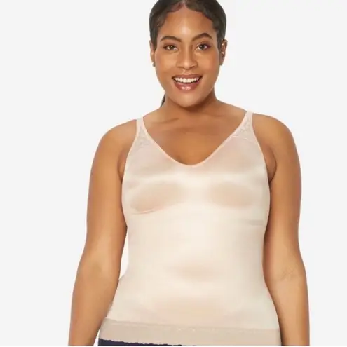 NWT Ruby Ribbon Pin Up Cami SL3055 Blush Pink Size 48 Shaping Camisole Lace