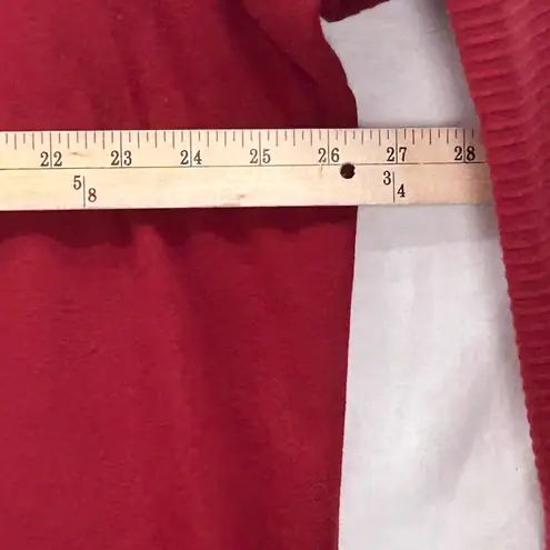 Denim And Co Womans Cardigan Size 2X Maroon Wine Autumn Fall Warm Comfy Cozy Red