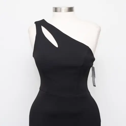 XScape . Women's One-Shoulder Side-Slit Dress.