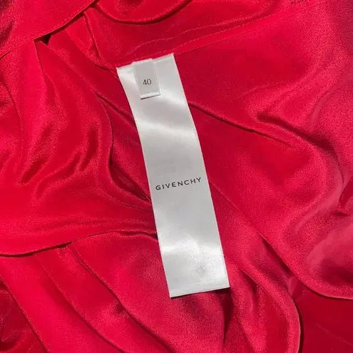 Givenchy New 4G Guipure Lace Dress in Red