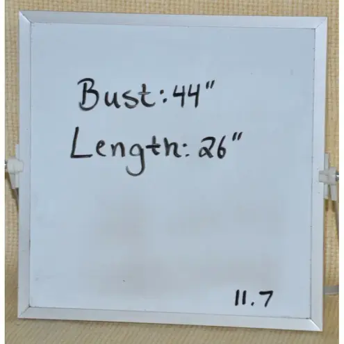 Flax Button Up Linen Jacket Blouse Blazer Size M V-Neck Collared Pockets Career