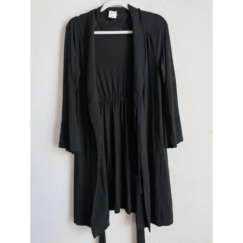 Soma Women's Cool Nights Short Robe Black Small/Medium