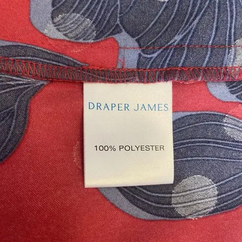 Draper James Martina Mini Dress in Magnolia Jacquard Dot Size XXL Red Floral