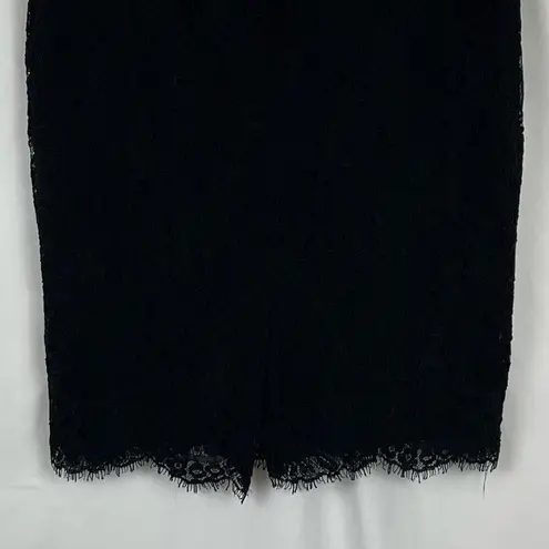 Ralph Lauren Lauren  Sheer Black Lace Party Event Pencil Skirt NWT Size 4