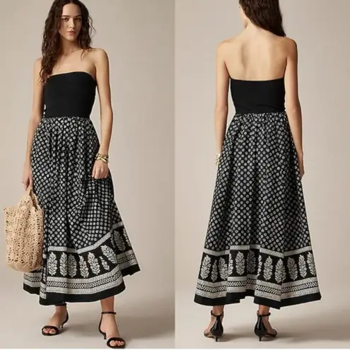 J.Crew  oElegant Black and White Maxi Skirt