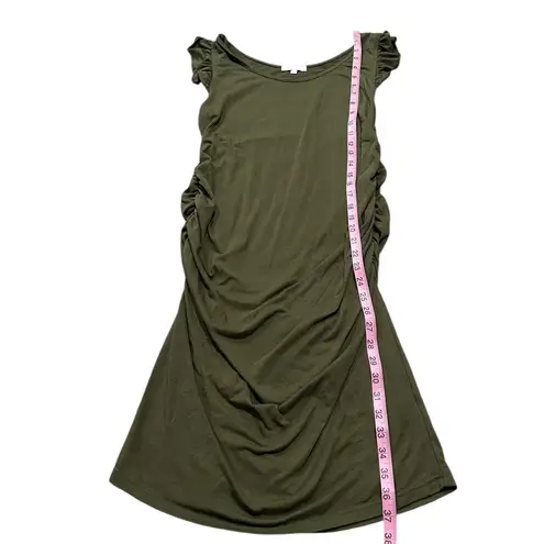 3/$15 BHOME Olive green ruched maternity dress Size undefined