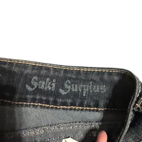 Silver Jeans Y2K Silver Size 28x31 Suki Surplus Bootcut Jeans Distressed Flap Pockets Western