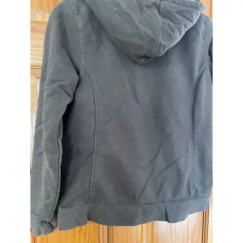 L.L.Bean  Womens fleece lined full zip hoodie brown size s