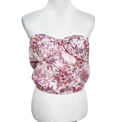 Cami NYC NWT Dedrah Primavera Strapless Bow Top Women’s Size Small Pink Linen