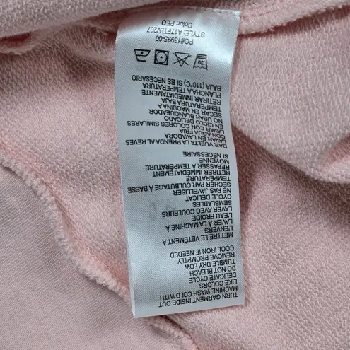 JOES Collection Womens Pink Lace Up Sleeve‎ Crew Neck Sweatshirt Size S