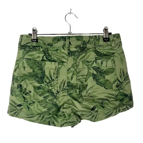 Old Navy  Green Tropical Leaf Chino Shorts 0
