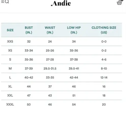 ANDIE New! Havana Tall Long Torso One Piece Swimsuit