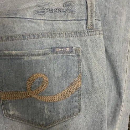 Seven7 Bootcut distressed Jeans