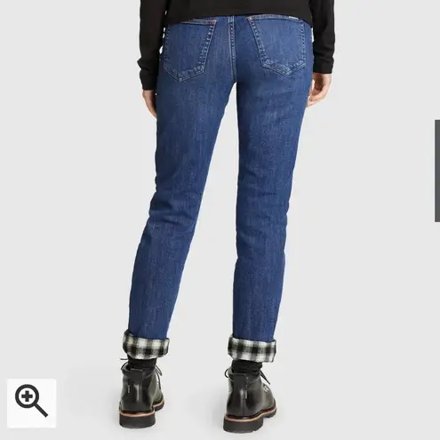 Eddie Bauer boyfriend flannel lined jeans