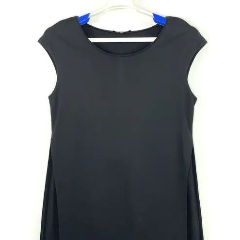 Lafayette 148 New York Black Dress Layered Sleeveless Viscose Blend Size Large