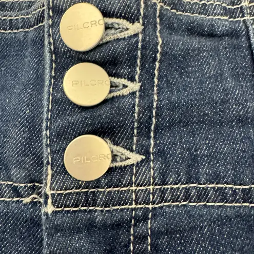 Pilcro Seamed High-Rise Flare Wide Leg Jeans Size 31