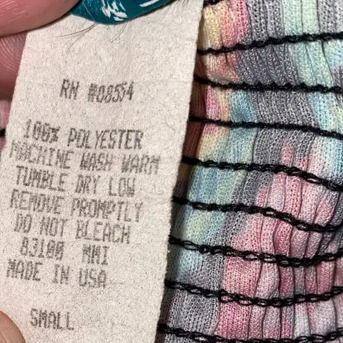 ma*rs Village Fair Vintage Black & Floral Silky Moo Moo Roper Kaftan