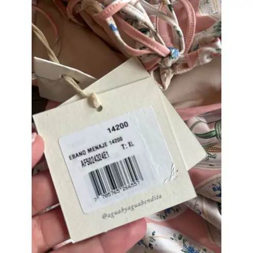 Agua by Agua Bendita Ebano Menaje One Piece Multicolor Womens Size XL Pink