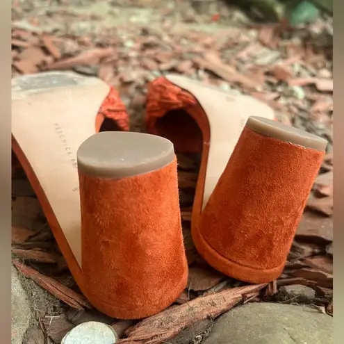 Veronica Beard EUC Braided Rope Kerra Sandals Size 6.5 burnt orange