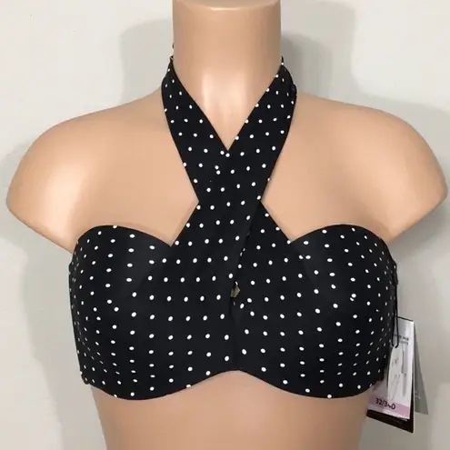 Coco reef multi-way polka dot bikini top. 36/38C- large. NWT